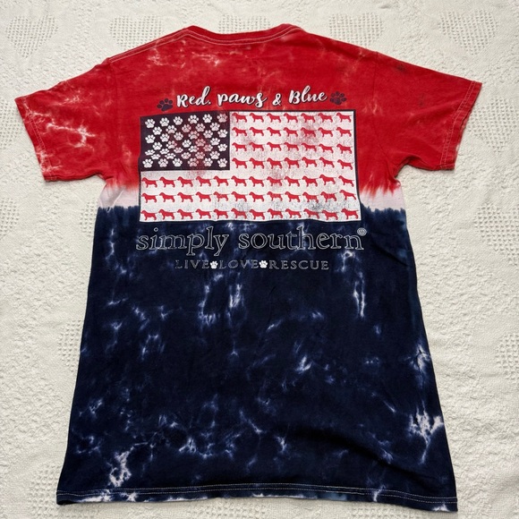 Simply Southern Tie Dye Graphic Tee (S) - Picture 5 of 7